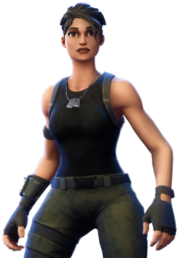 mercenaire - skin ambre fortnite png