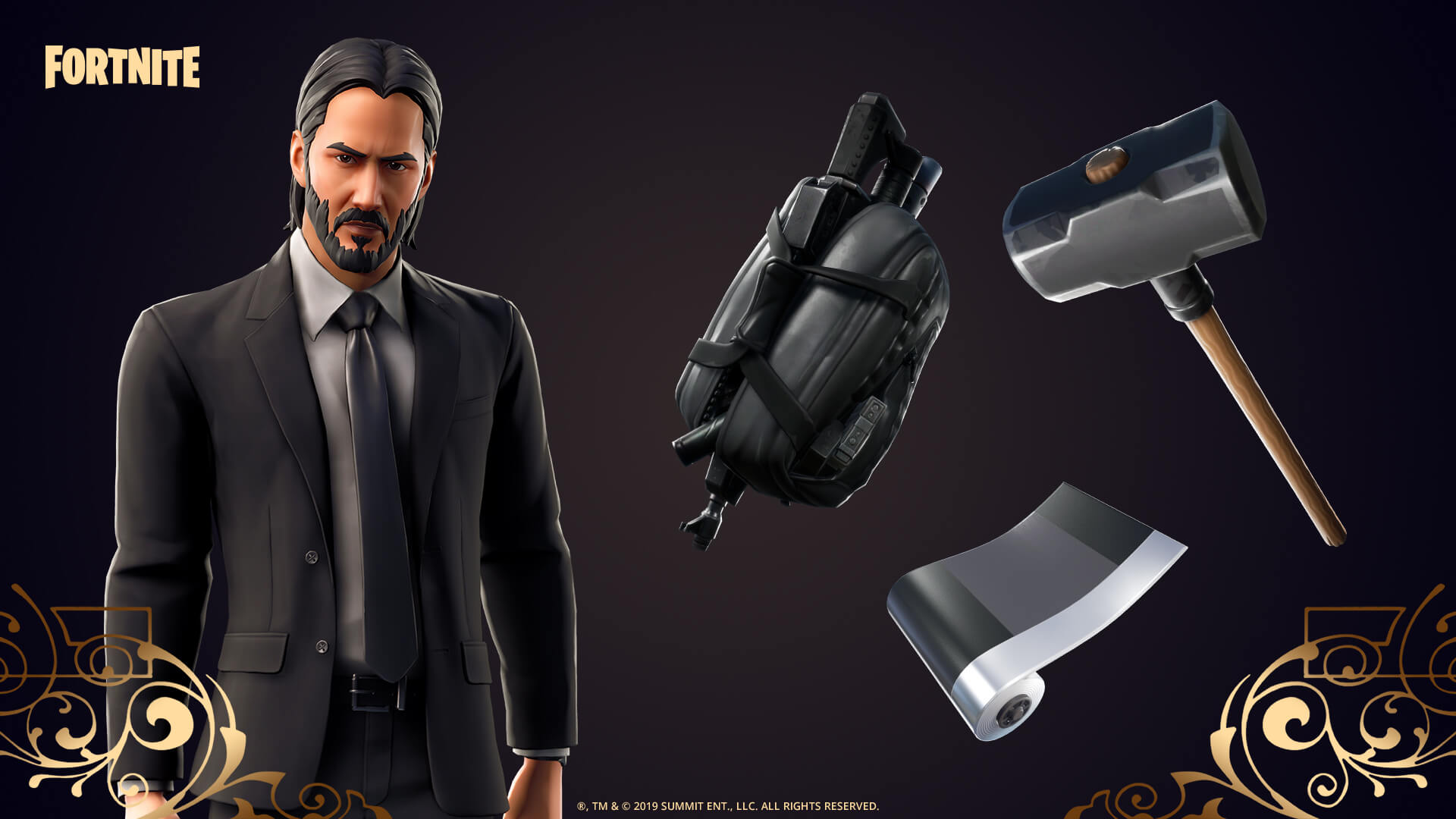 Fortnite John Wick Skin Png