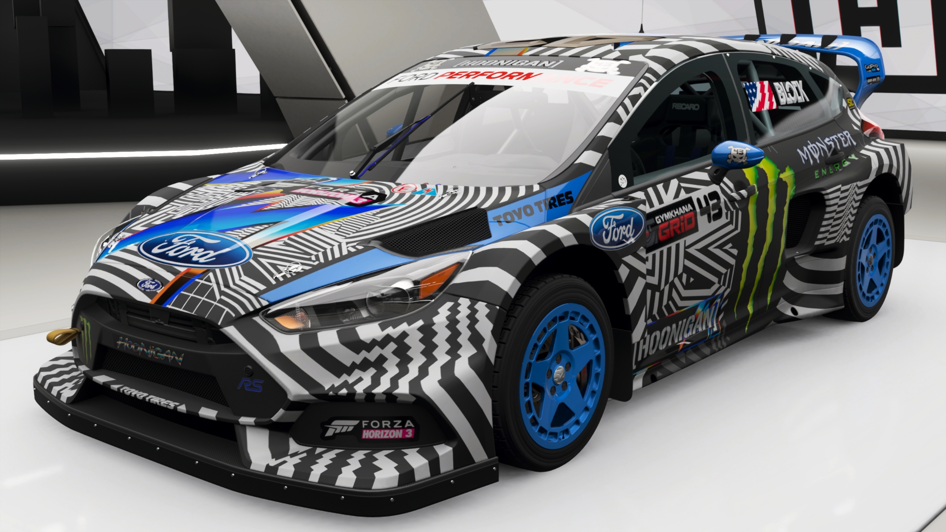 Hoonigan gymkhana 9 ford focus rs rx
