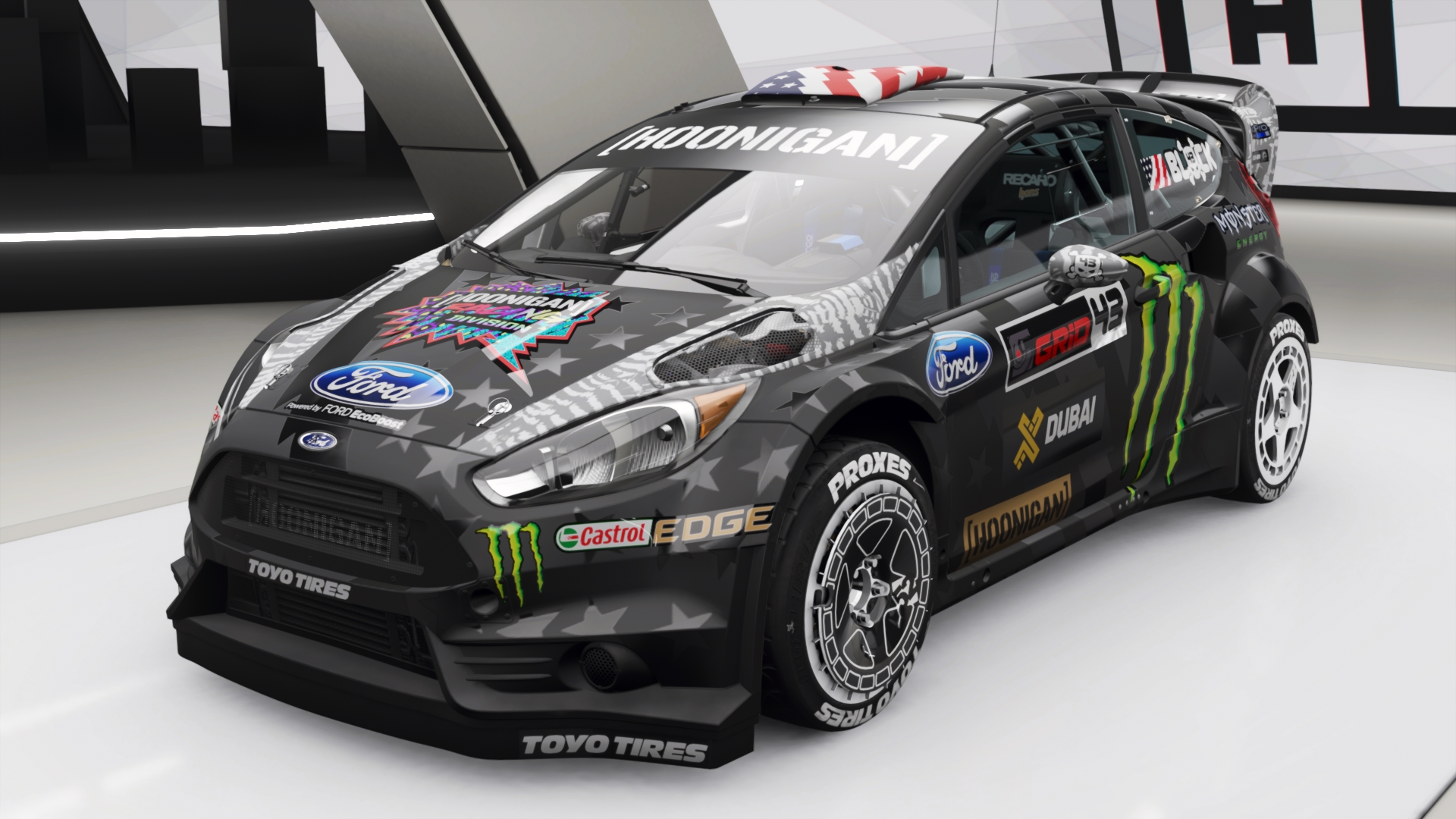 Hoonigan gymkhana 9 ford focus rs rx