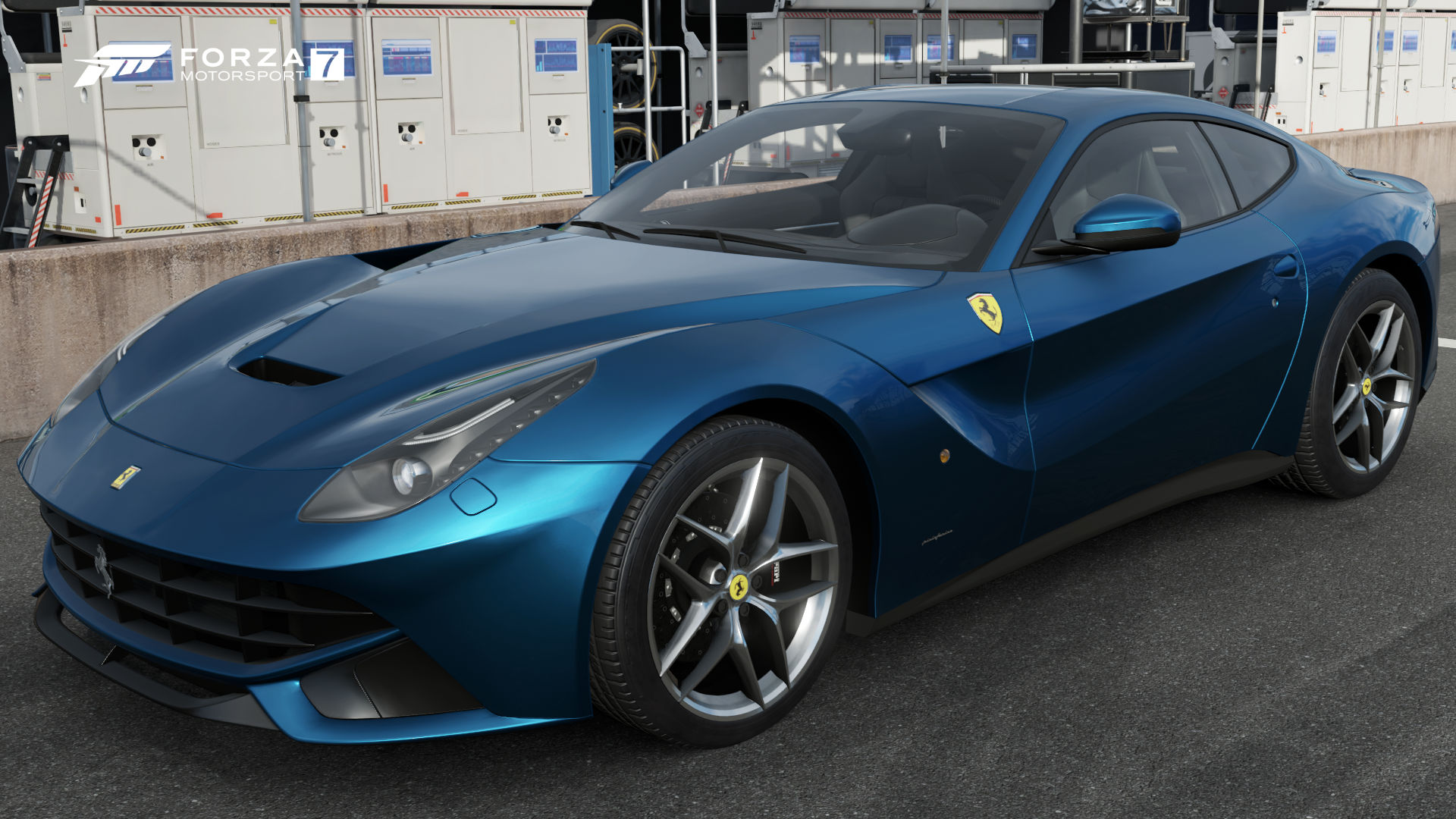 Ferrari f12 Berlinetta в черном цвете