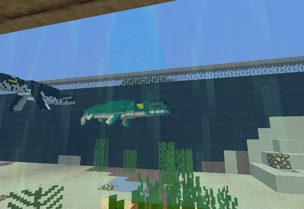 Image Mosasaur and Liopleuridon epic crossover.png Fossils and