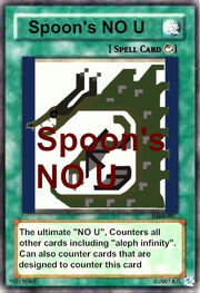 No U Infinity Ultimate Uno Reverse Card