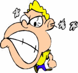 Th angry boy cartoon