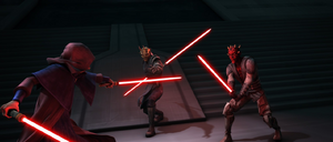 Sidious vs Maul & Savage