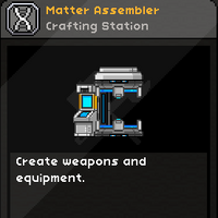 Matter Assembler Frackinuniverse Wiki Fandom