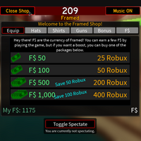 Framed Roblox Music
