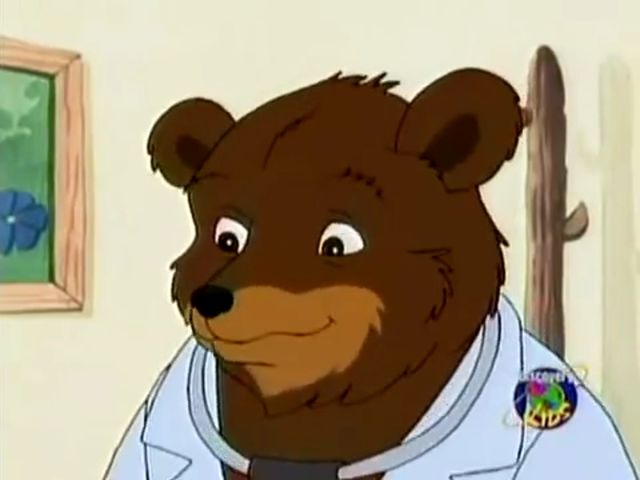 franklin cartoon stomach growl bear