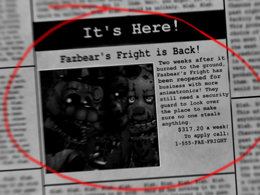 Fnaf Newspaper Template