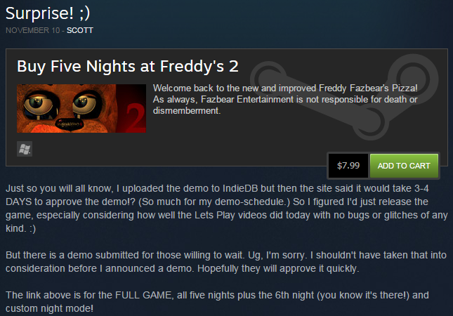 scott cawthon five nights at freddy s wiki fandom powered by wikia