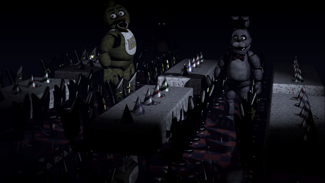 Fnaf 1 Chica In Dining Room