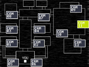 Fnaf 2 Map Labeled