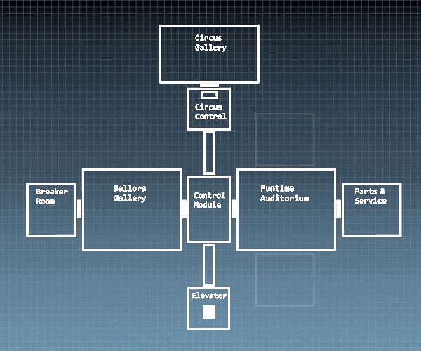 fnaf 1 camera map layout fnaf 1 camera map layout