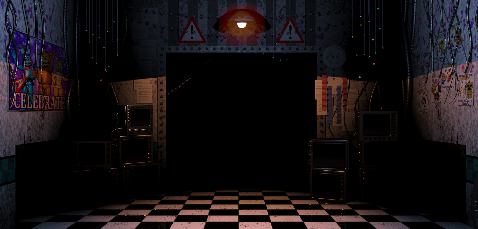 FNAF1 Map Layout - During Gameplay by Sega-HTF