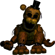 Golden Freddy destruido