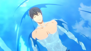 Haruka in the water
