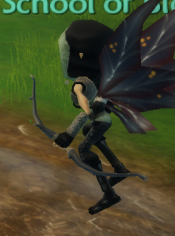 Shortbow held
