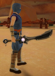 Ninja's Shadow Blade of Deception held