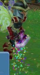 Confetti Axe held