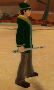 Wizard's Ornate Wand of Shock held