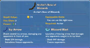 Archer's Bow of Blizzards item