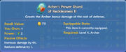 Archers power reck ii stats