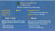 Warrior’s Double Axe of Berserking item