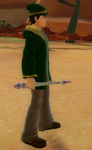 Wizard's Ornate Wand of Chaos held