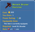 Old Green Text stat box