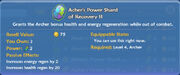 Archers power recov ii stats