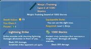 Ninja's Training Sword Storms item