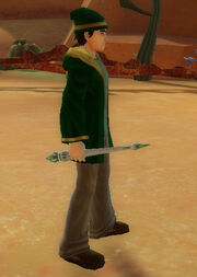 Wizard's Ornate Wand of Vortex held