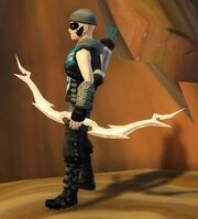 Archer's Raptor Bow of Lightning held