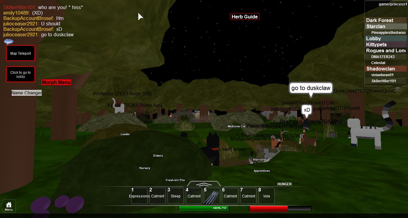 Roblox Warriors Forest Territory Herb Spots