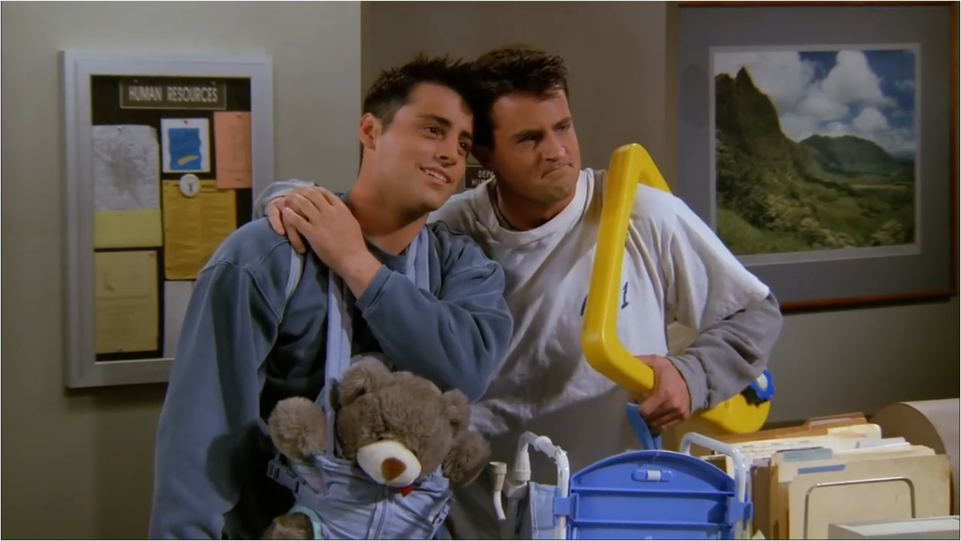 Image result for chandler and joey