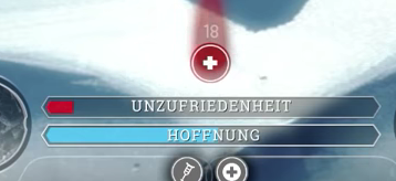Frostpunk Hoffnungsbalken Unzufriedenheitsbalken