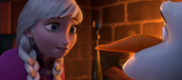 Anna realizes Olaf is melting