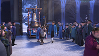 Sven pulling the Yule bell