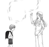 Kyoko smiling to kyo
