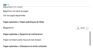 Explorateur d'actions