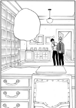 Hanae and Haruitsuki enter the room