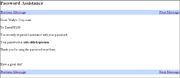 Password assistance