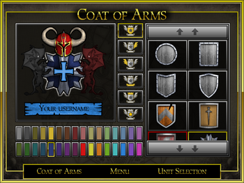 Coat of arms interface