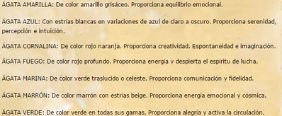 Propiedades y Colores del Ágata
