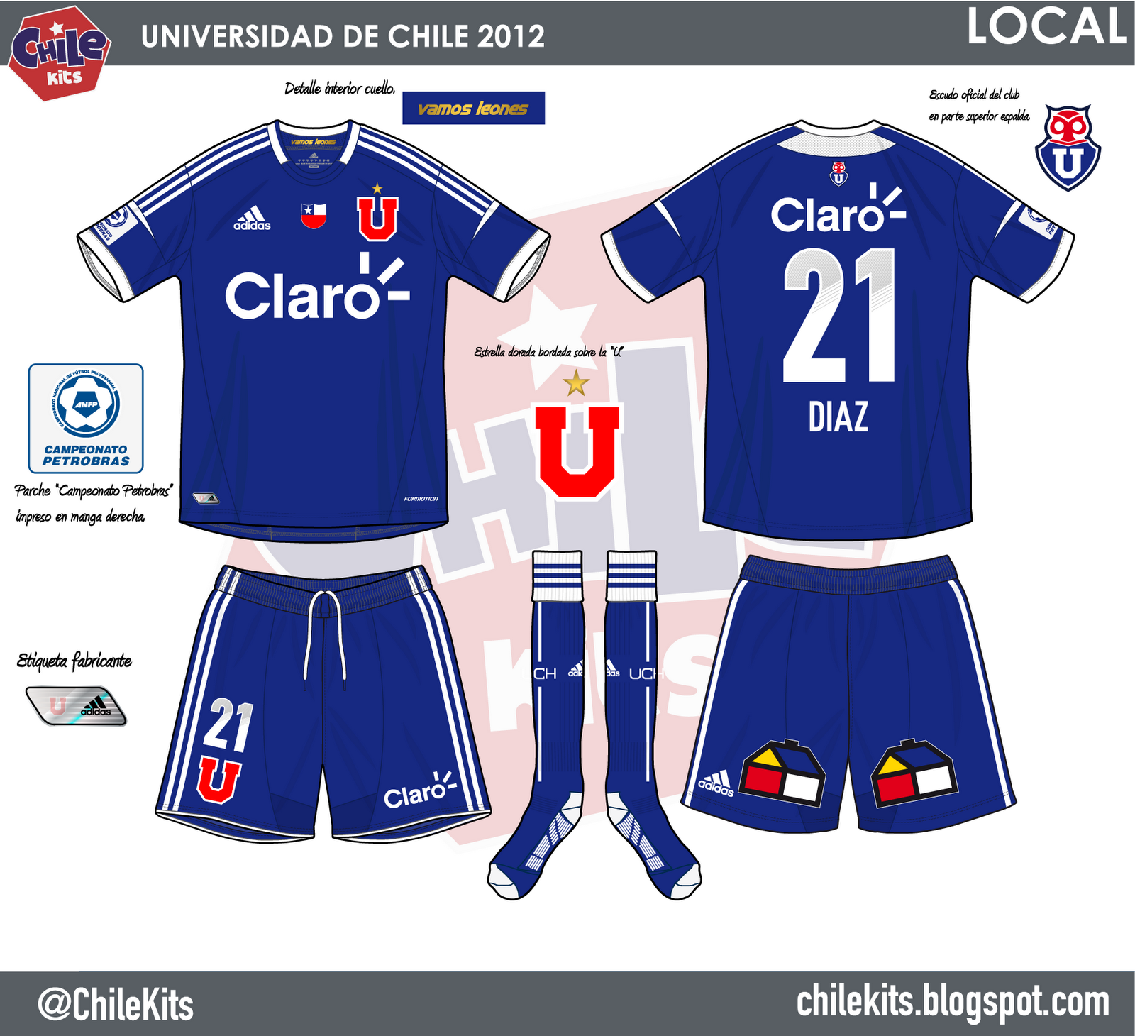 Imagen - U de Chile Local.png | Futbolpedia | FANDOM ...