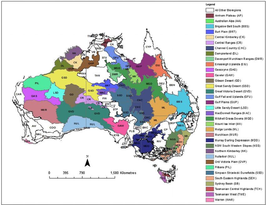 Image - Australian Bioregions Map.png | Future | FANDOM powered by Wikia