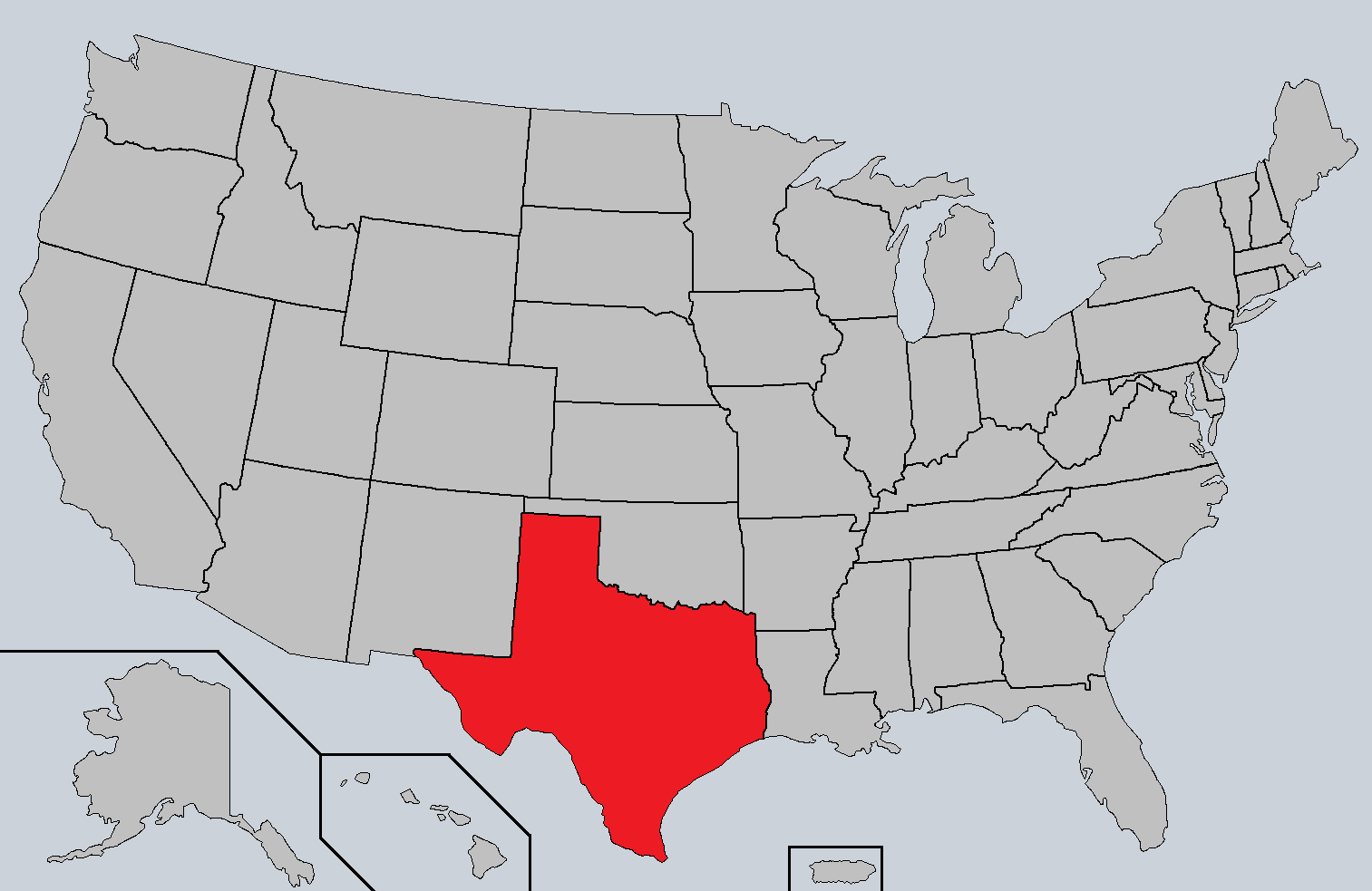 Image - Map of the United States with Texas highlighted.png | Future