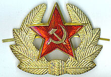 Red army conscript hat insignia