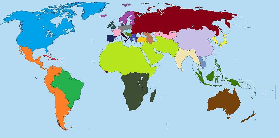 Карта будущего мира 2050