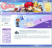 Gaiaonline homepage 2005